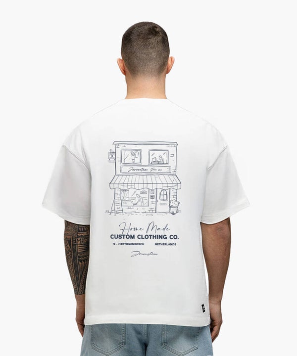 Homemade Loose Fit Heren T-Shirt Jorcustom | White