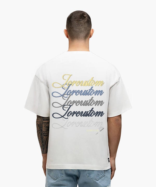 Stitched Loose Fit T-Shirt Jorcustom | White