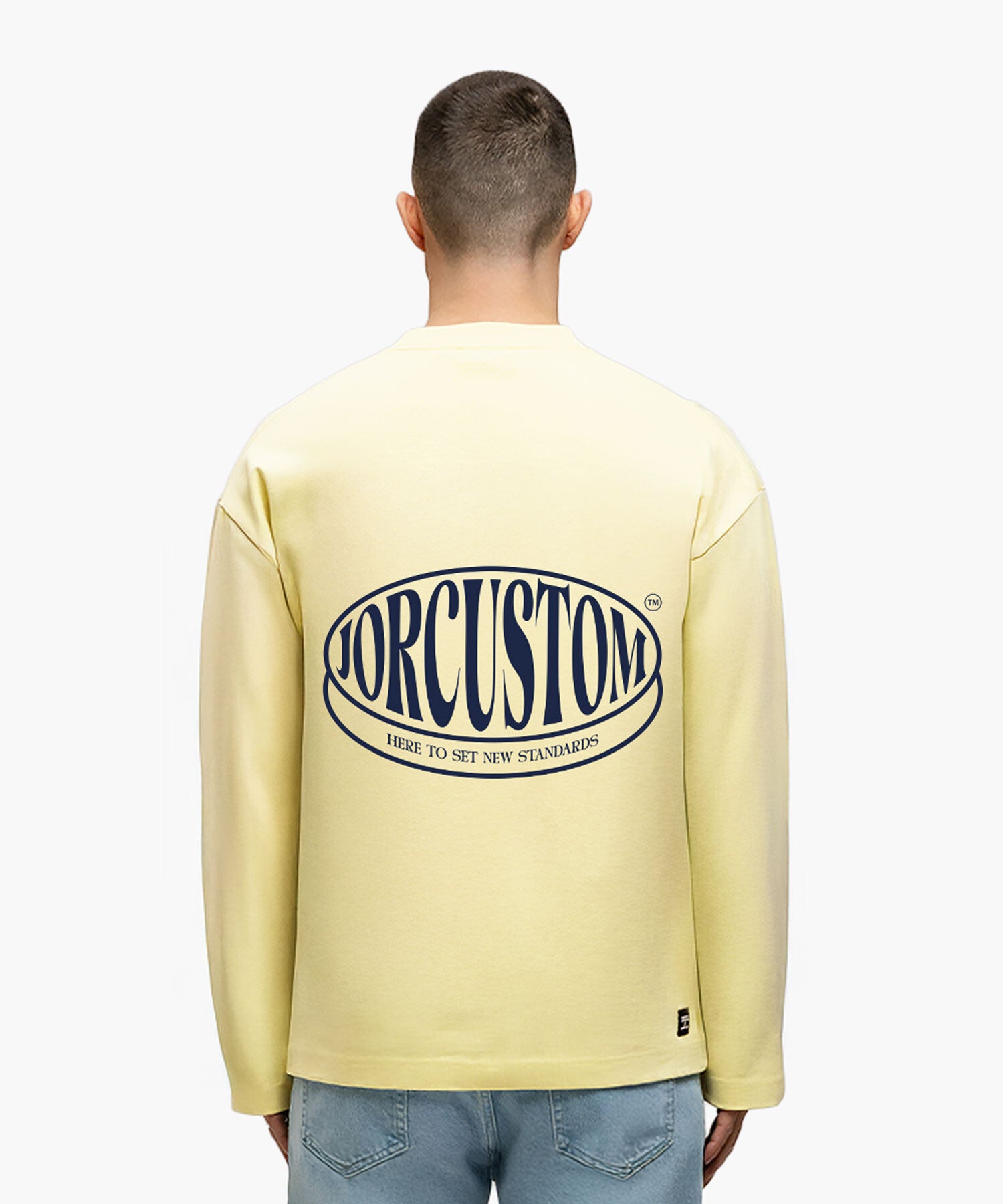 Stretched Longsleeve T-Shirt Jorcustom | Vintage Yellow