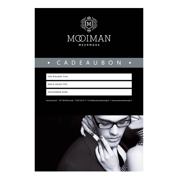 CADEAUBON MOOIMAN €25