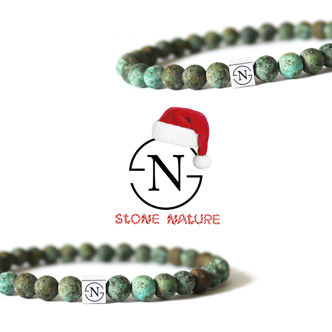 Natuursteen Armband Stone Nature 6mm | Mat Turqouise