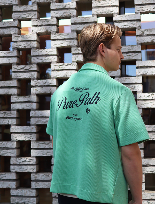 Pure Path Italian Dream Zip Shirt | Emerald