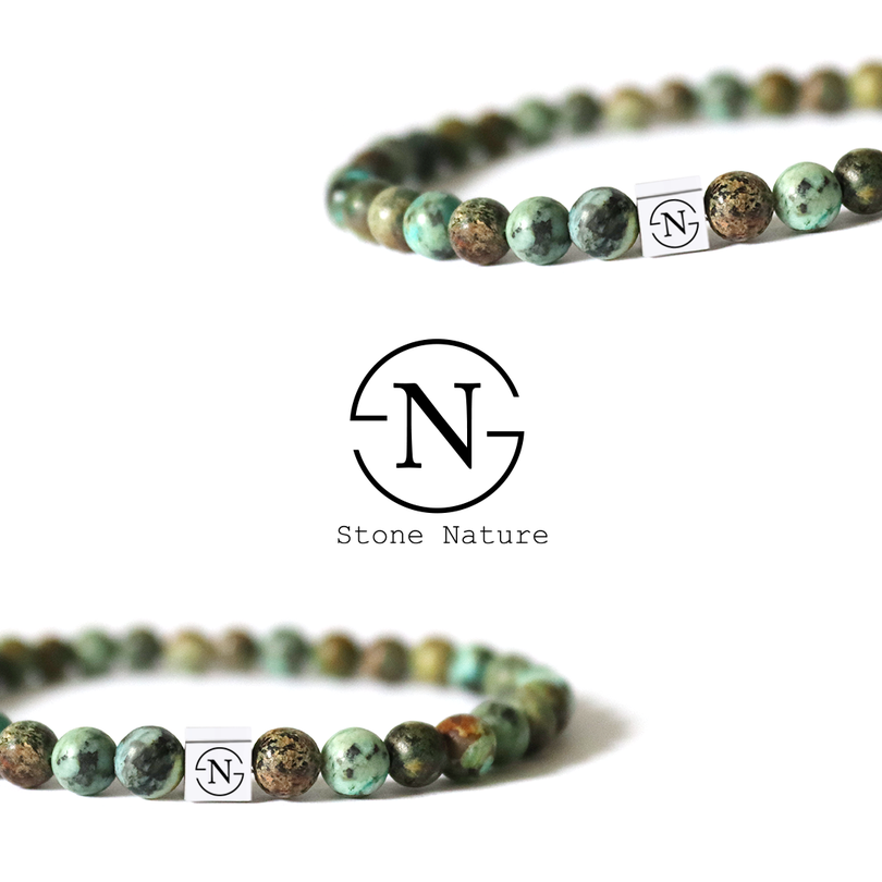 Natuursteen Armband Stone Nature 6mm | Turquoise