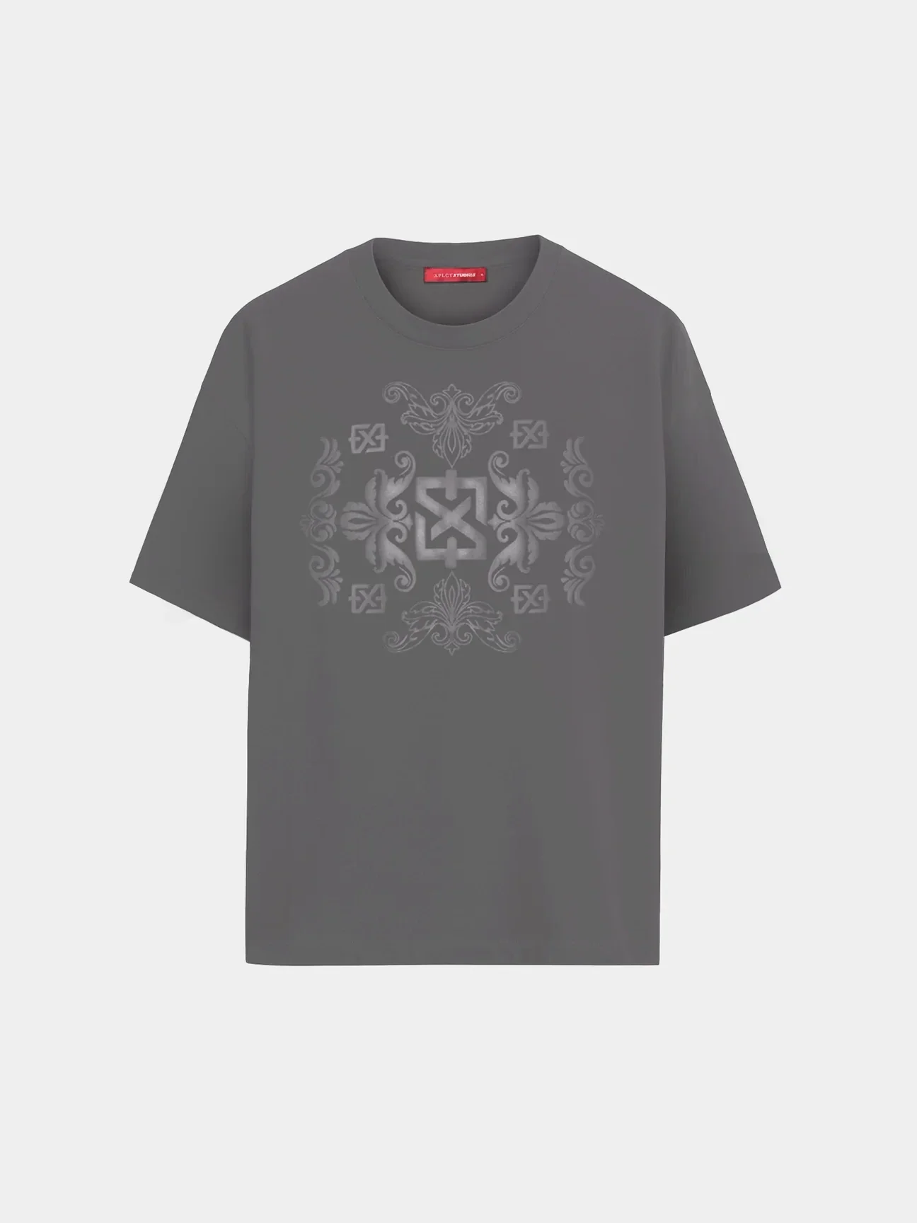 XPLCT Studios Baroque T-Shirt | Grijs