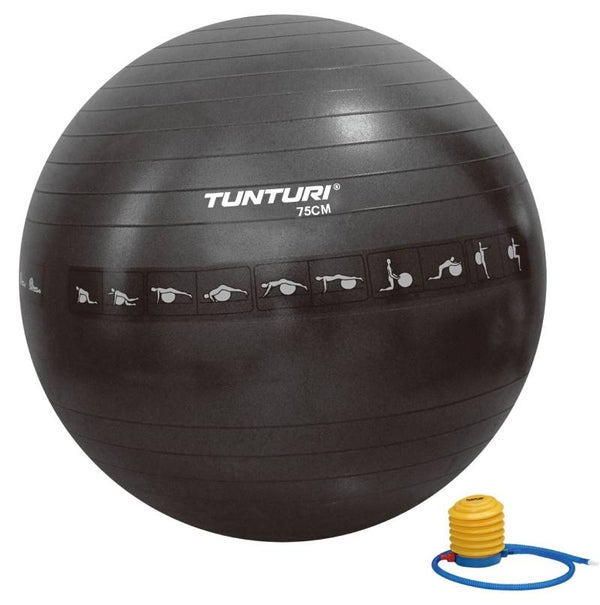 Retourgoed | Tunturi fitnessbal 75 cm zwart (BRQ)