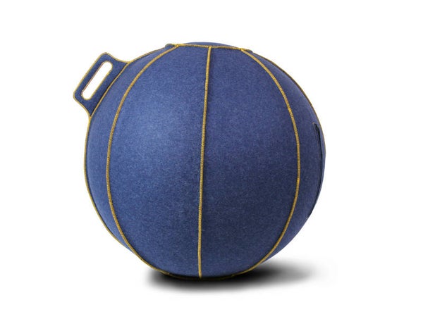VLUV VELT zitbal 65 cm Jeans/Goud