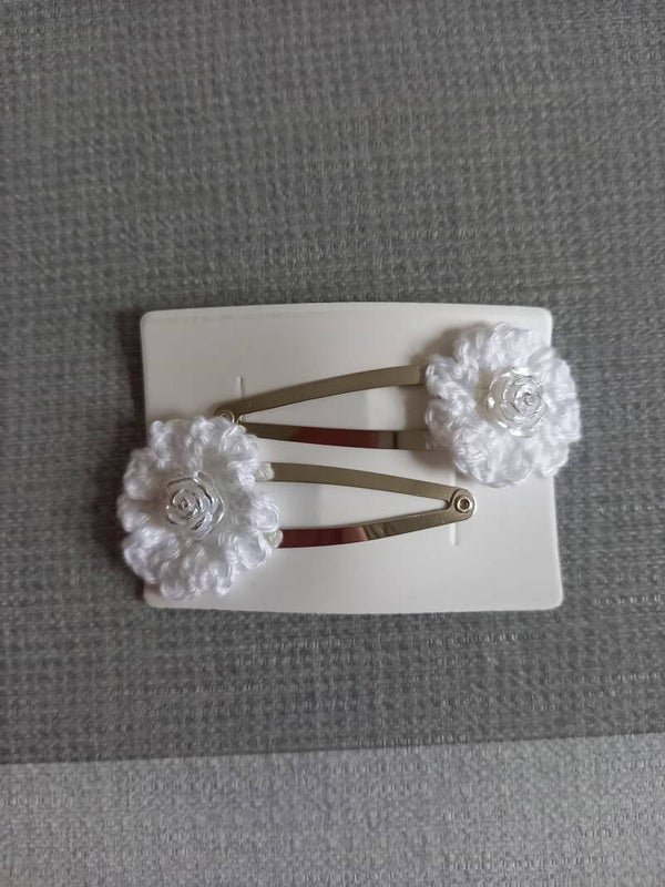 Zilver kleurig haarknipje