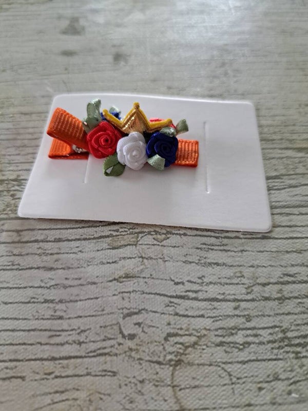 Haar alligator knip met kroontje