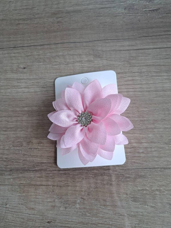 Alligator knip met roze bloem