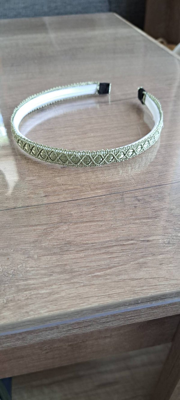Oud groene kleur diadeem haarbandje