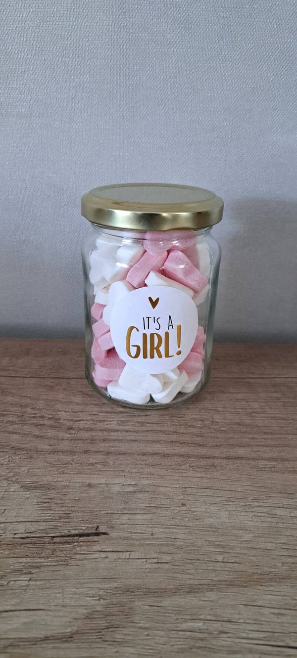 Potje snoep met, it's a Girl
