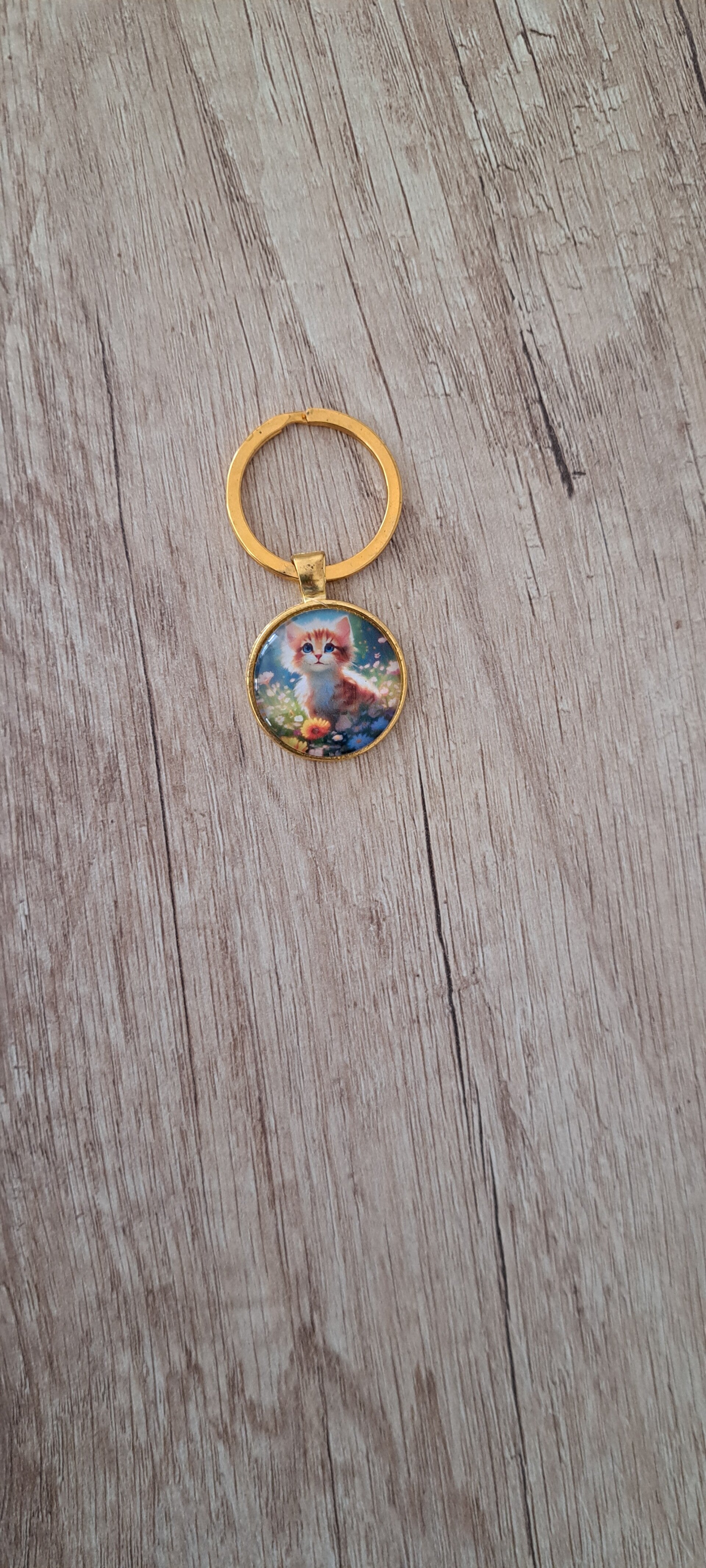 Sleutelhanger met een poesje