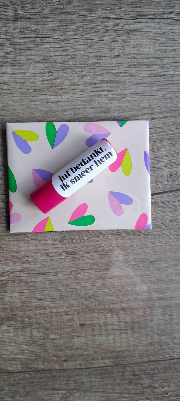 Juf bedankt, ik smeer hem