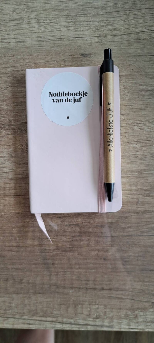 Notitieboekje voor de juf