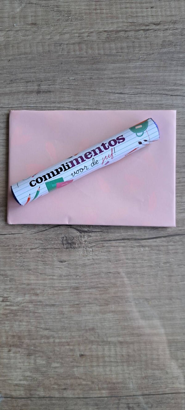 Complimentos voor de juf