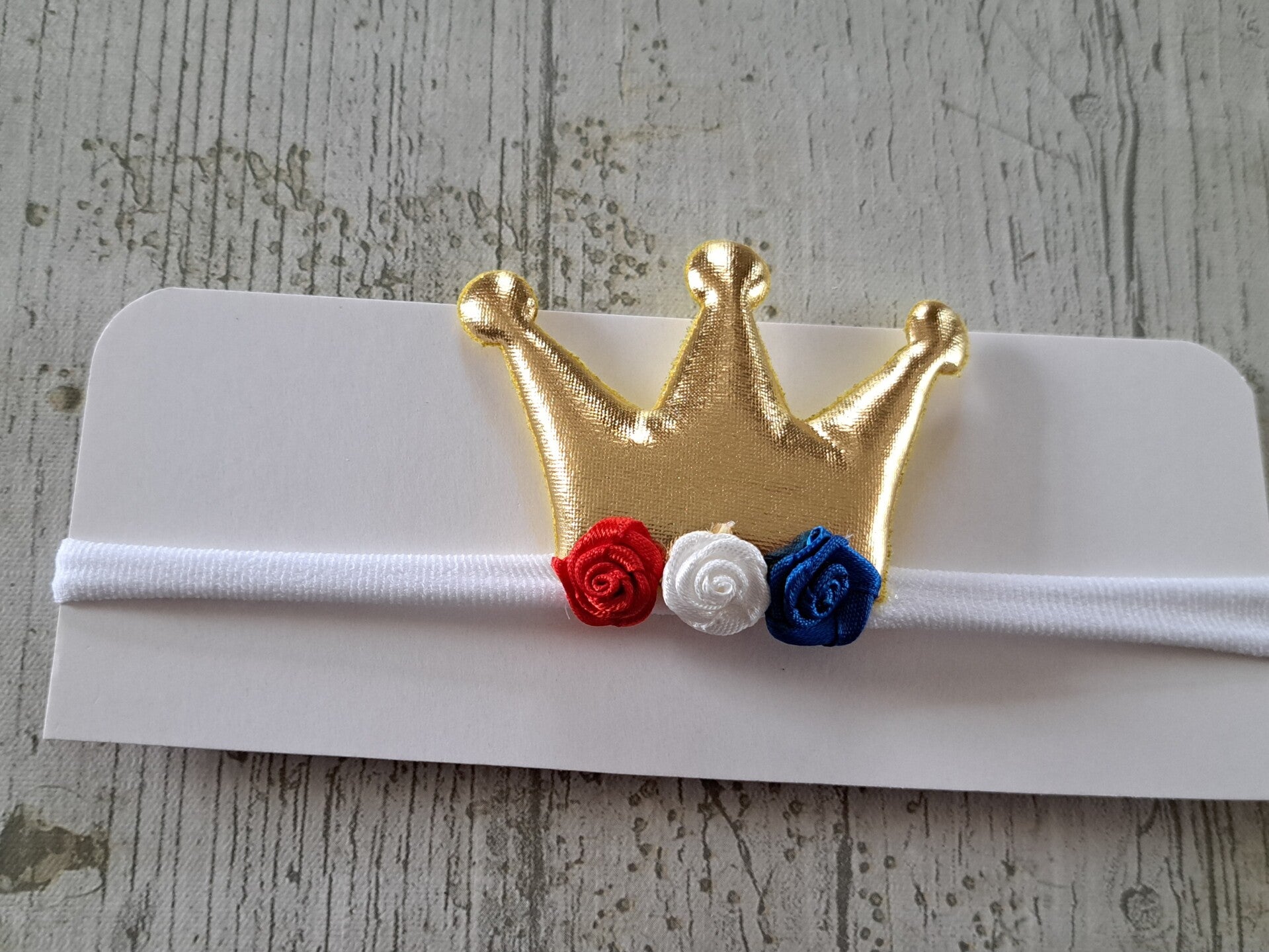 Nylon haarbandje met kroon