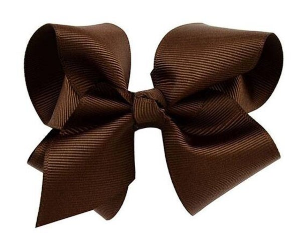 Grote bruine haarstrik