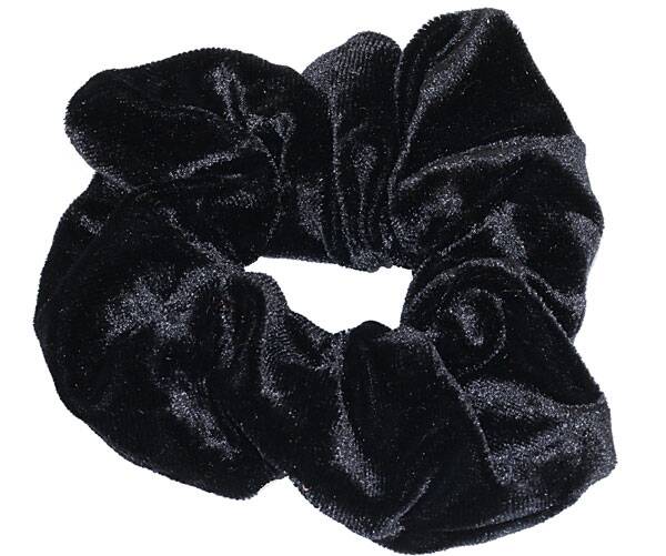 Zwarte kleur scrunchie