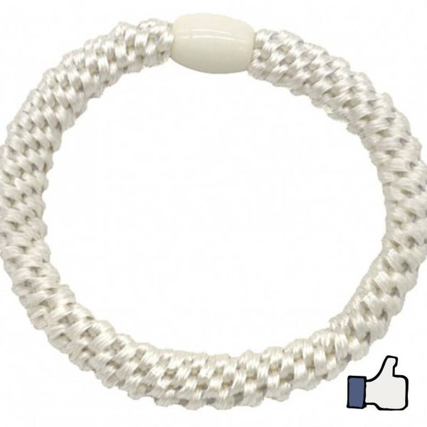 Haarelastiekjes off white