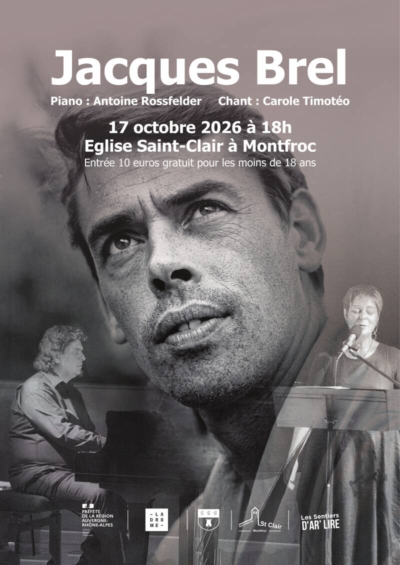 Affiche du concert Jacques Brel à Montfroc