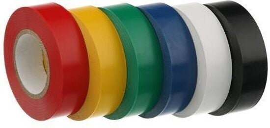 Gaffertape in 6 kleuren