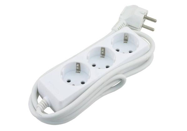 Stekkerdoos 3 of 4 voudig 230V