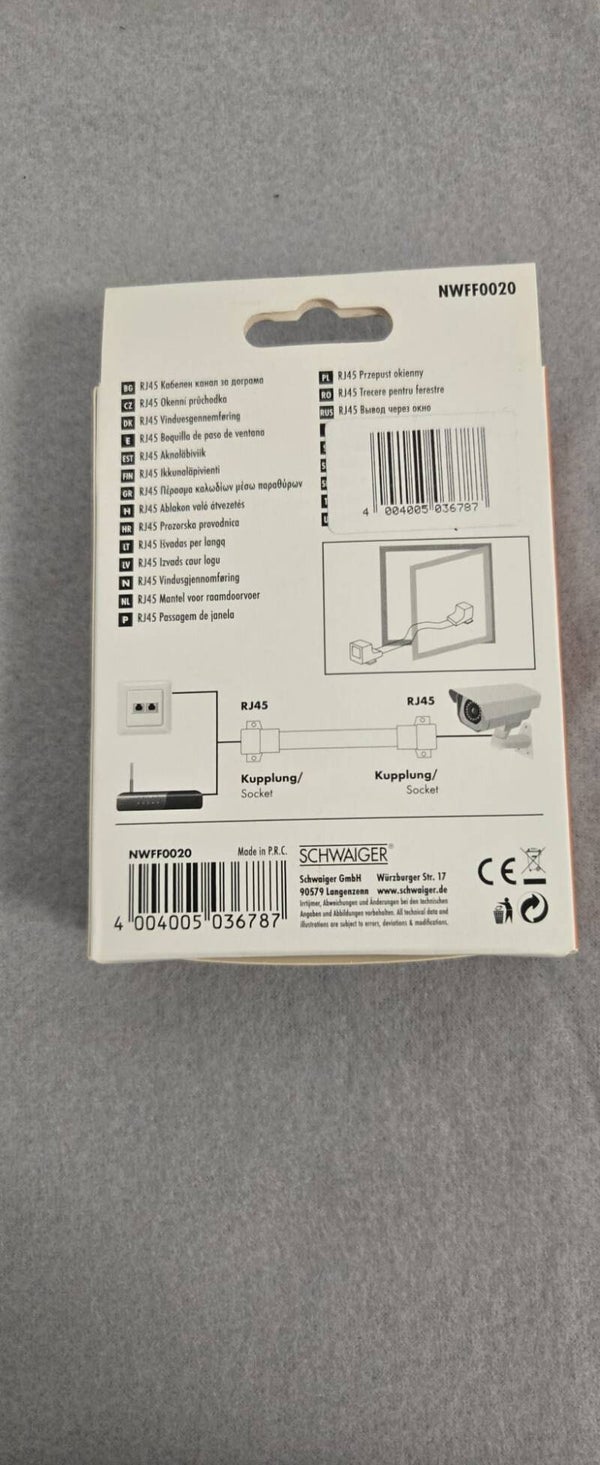 Fensterdurchführung für Computerkabel