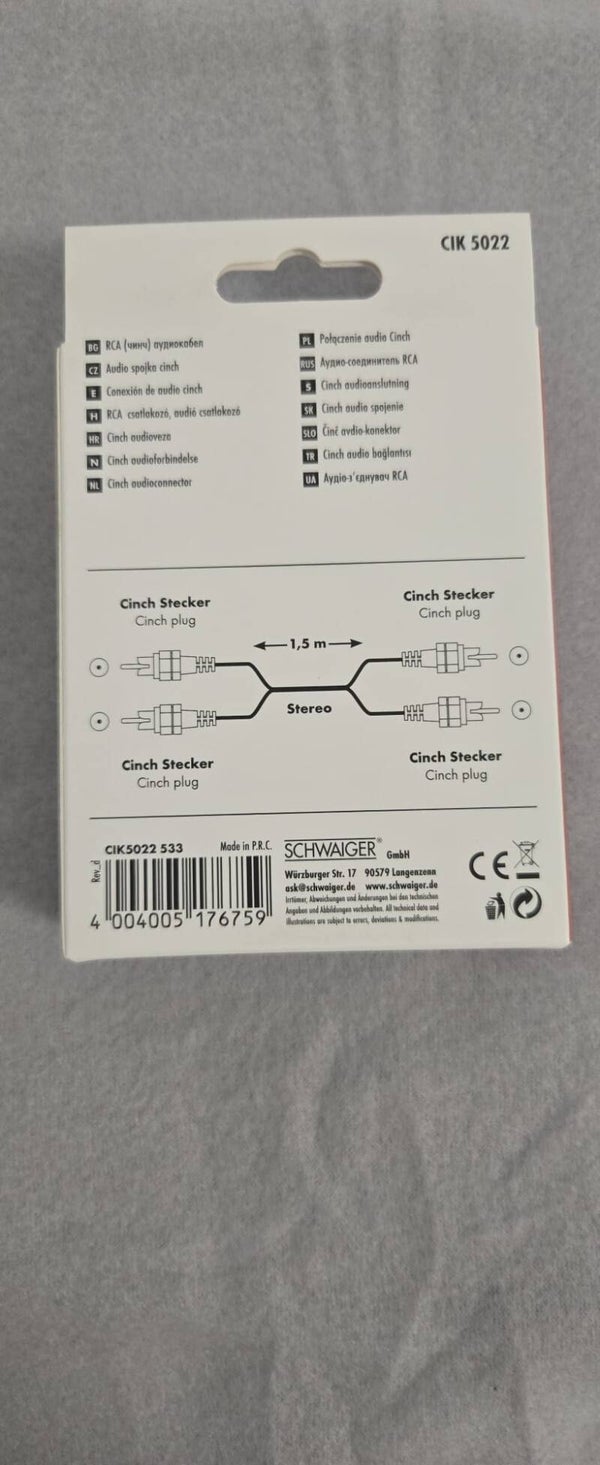 Cinch Audioverbindung