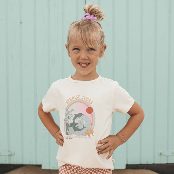 Your Wishes T-shirt Kids – Sunrise Tours – Korte Mouw – Creme