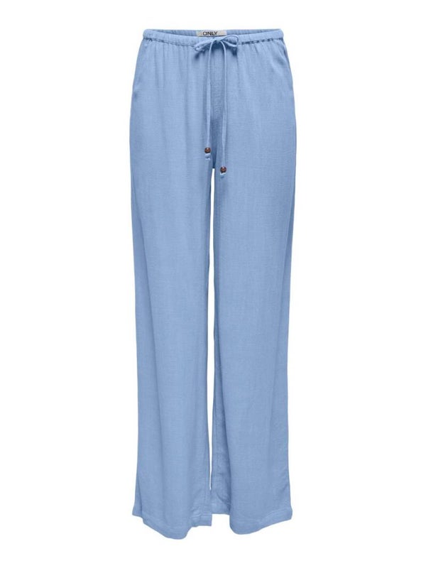 Only ONLSOLVI MW LINEN BL STRING PANT CC PNT Bel Air Blue 15338692