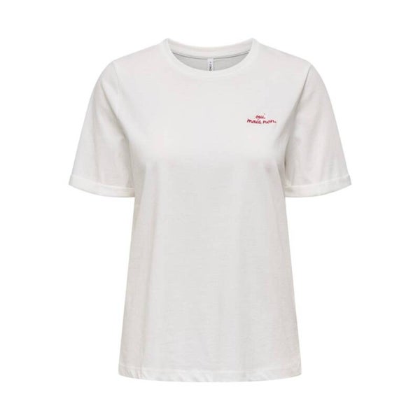 Only Onllea life s/s emb TOP cs jrs cloud dancer / oui 15339894