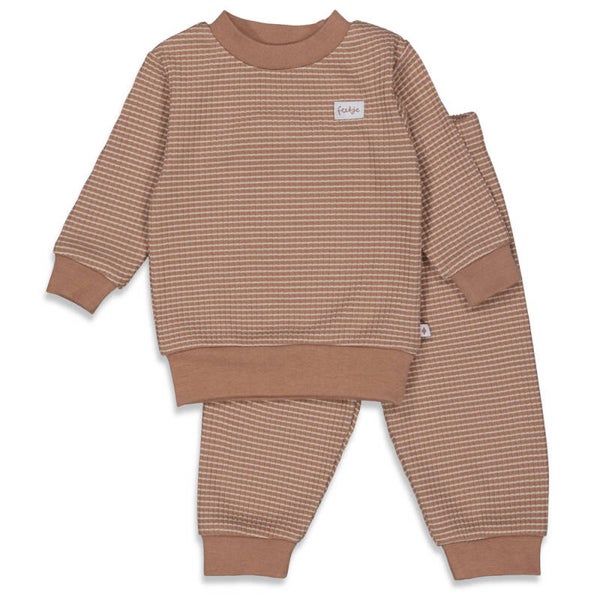 Feetje Pyjama wafel Bruin Autumn 3055581