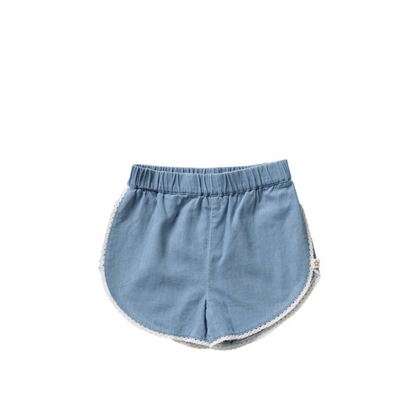 Your Wishes Chambray Shorts Ligth Blue YHS25 712VAD
