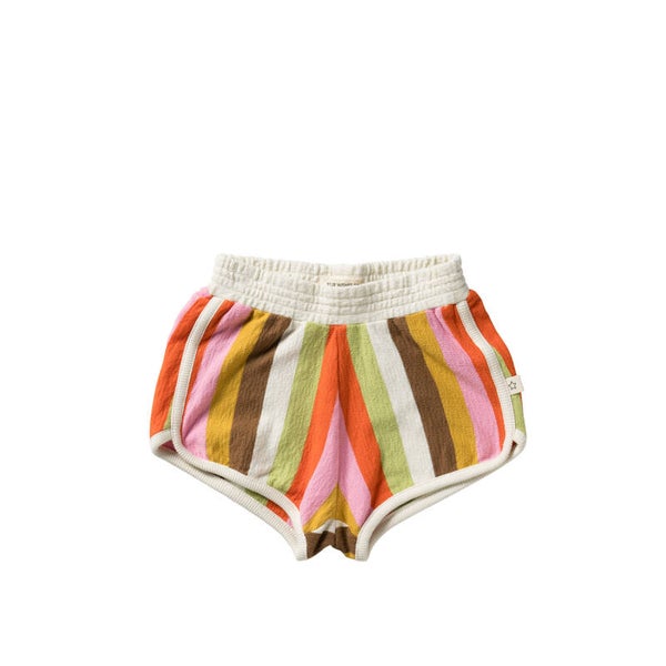 Your Wishes Multi Stripes Sporty Shorts Multi Color YWFR25-998WAE