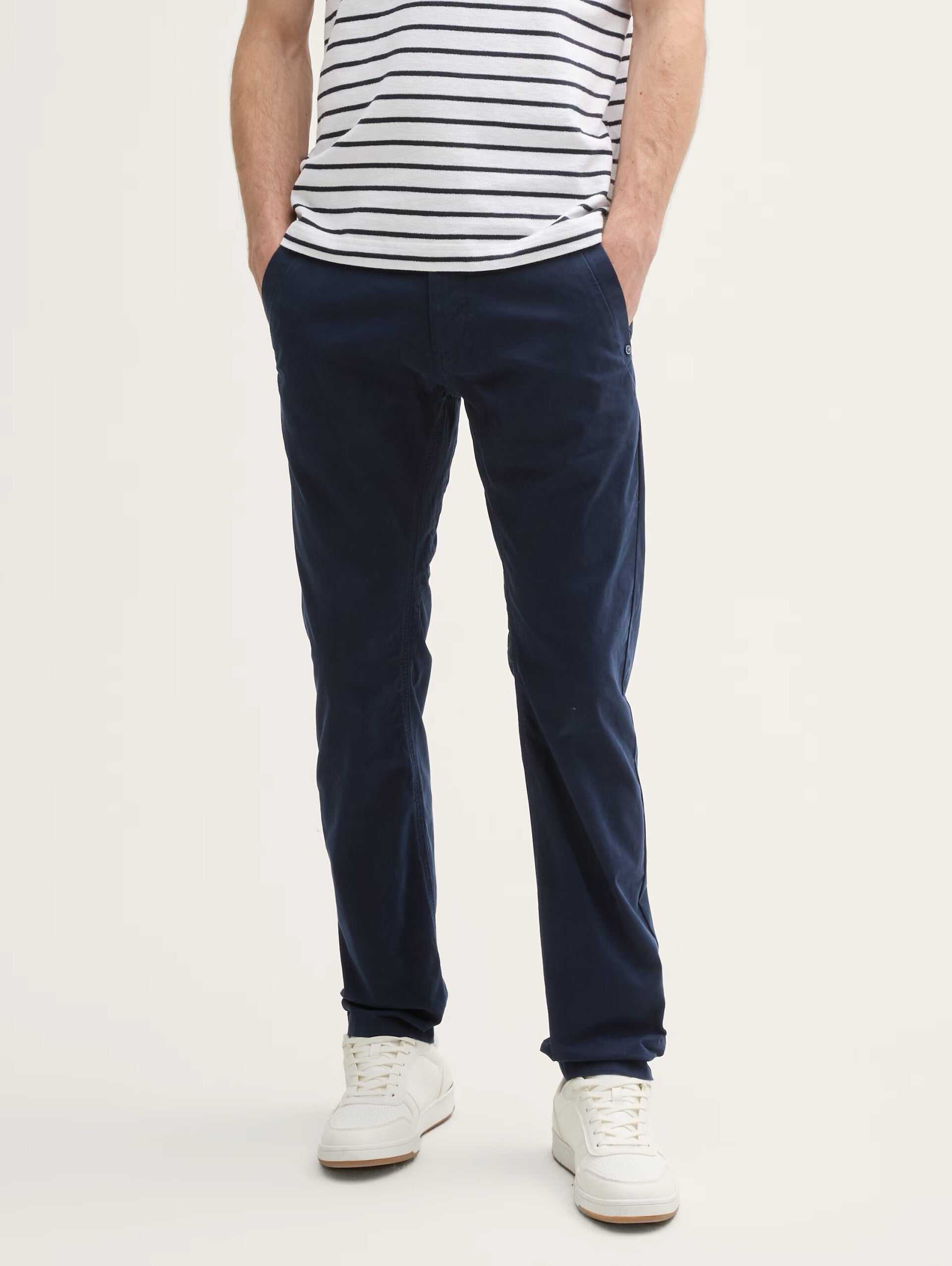Tom Tailor Tapered Chino Broek Color: 10668  sky captain blue 1045054