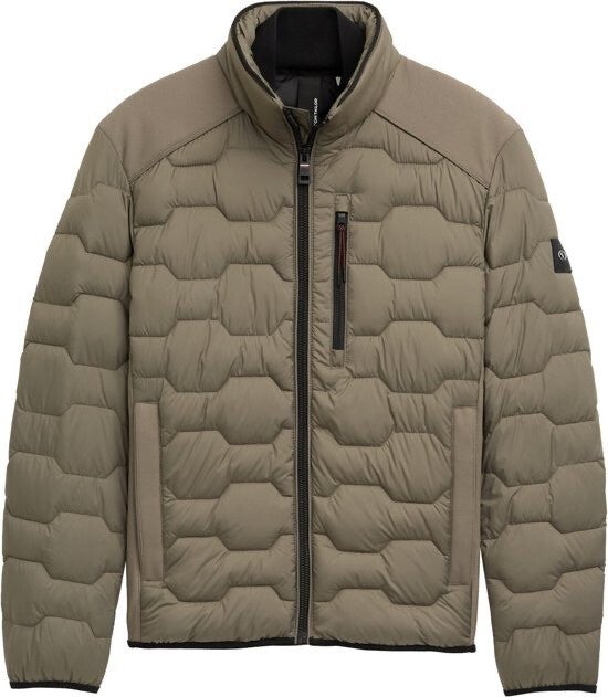 Tom Tailor - 1044089 hybrid jacket Jas - Maat M -  Color: 32097 smokey olive green