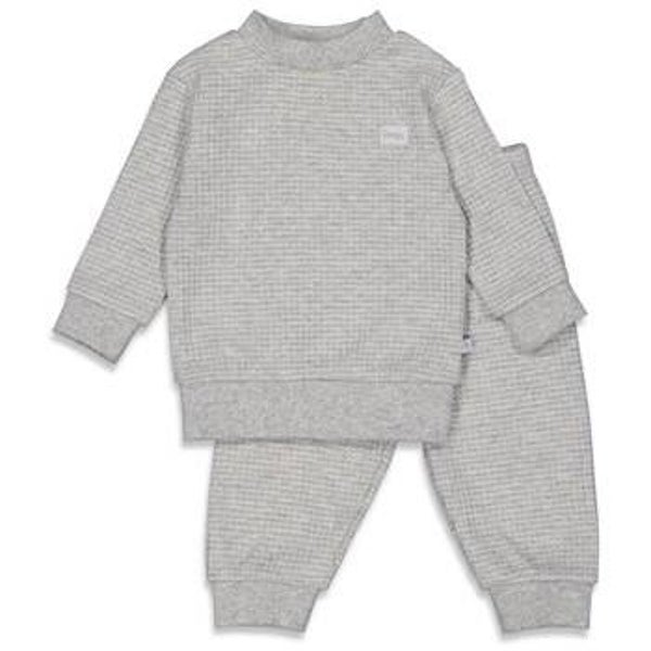 Feetje Wafel Pyjama Grijs Melange 3056121