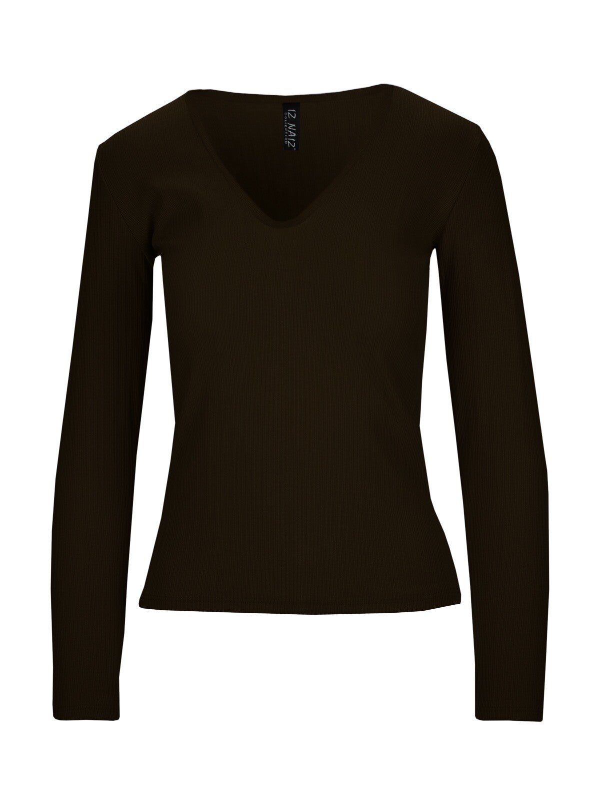 Iz Naiz Shirt Ribbel Brown 3940