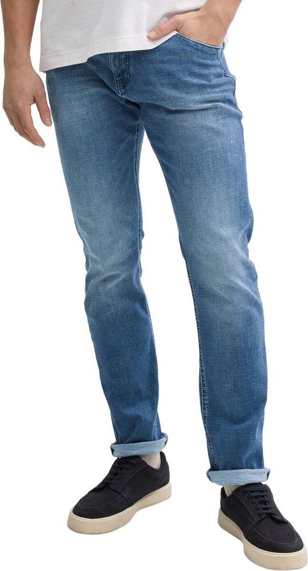 Tom Tailor Jeans - 1044971 Josh Regular Slim Color: 10119 Used Mid Stone Blue Denim