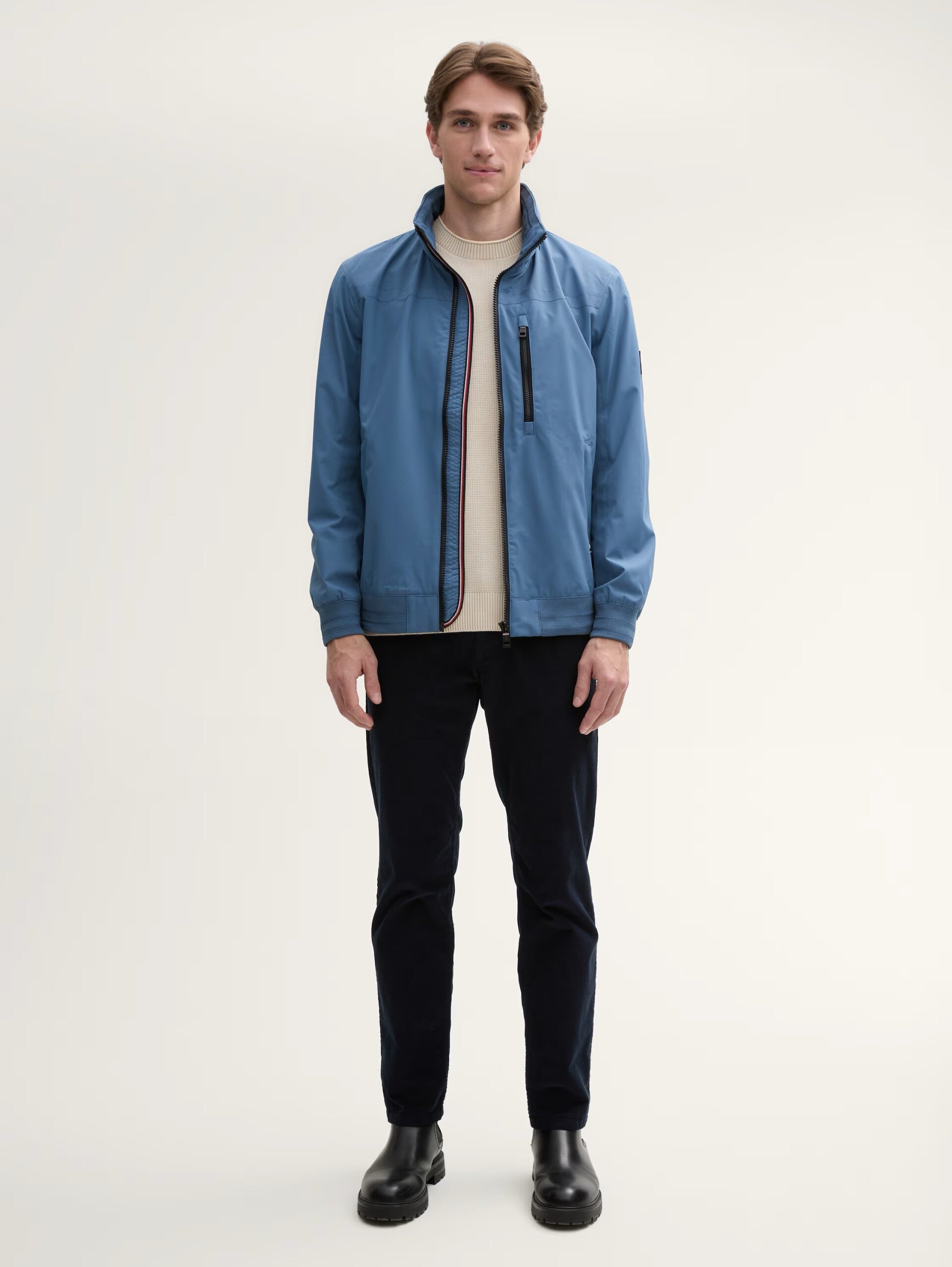 Tom Tailor - Zomerjas - Jack Heren - M - Blauw - 6985 mystical blue 1044097