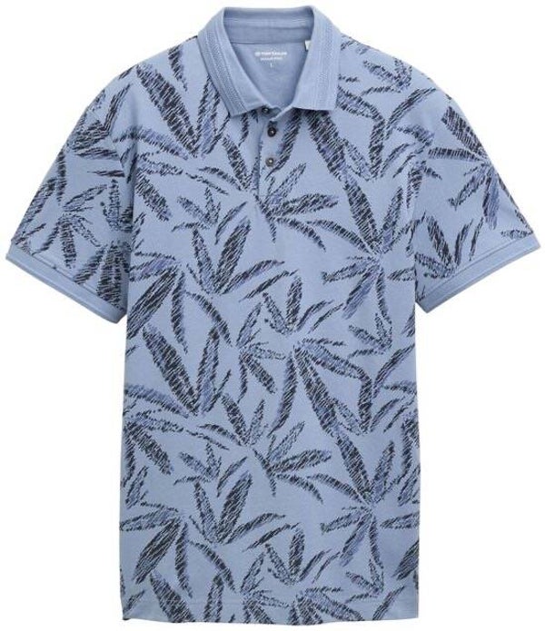 Tom Tailor 1045706 color 37611 Dove Blue tonal Leaf design