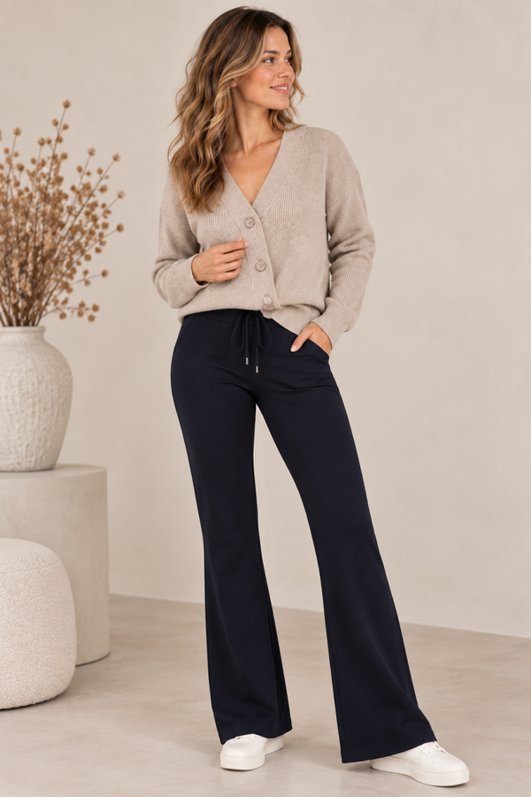 Mi Piace Broek Straight Donker Blauw – MP202089