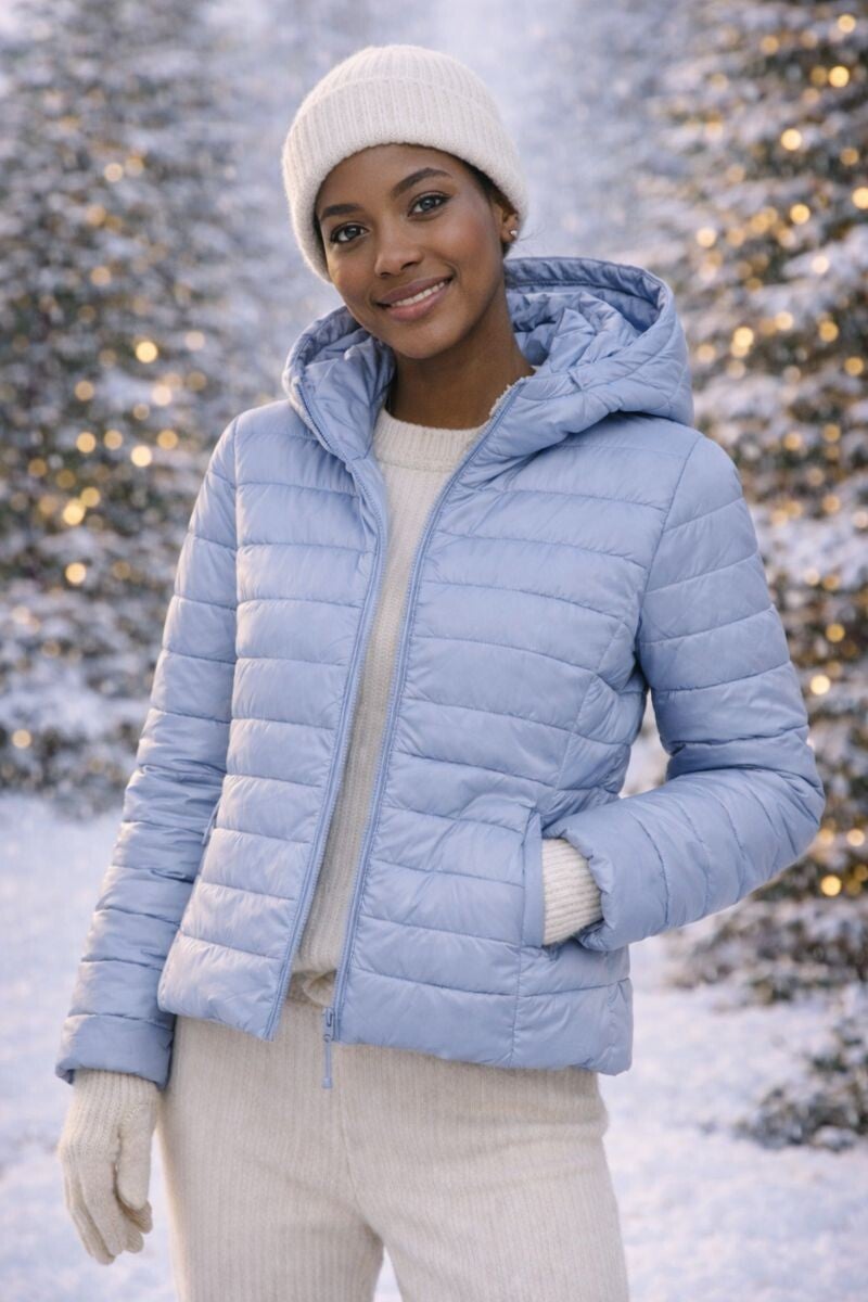 Only ONLTAHIA LW QUILTED HOOD JKT NOOS OTW Tradewinds 15352020