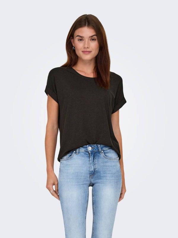 ONLY Onlmoster Top Korte Mouw Ronde Hals