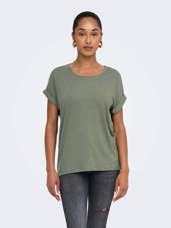 ONLY Onlmoster Top Korte Mouw Ronde Hals