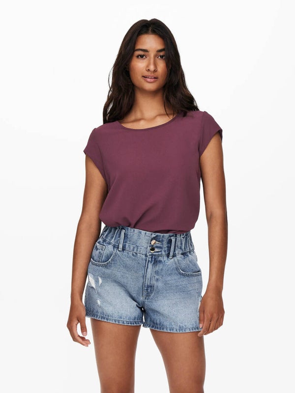 Only ONLVIC S/S SOLID TOP NOOS WVN