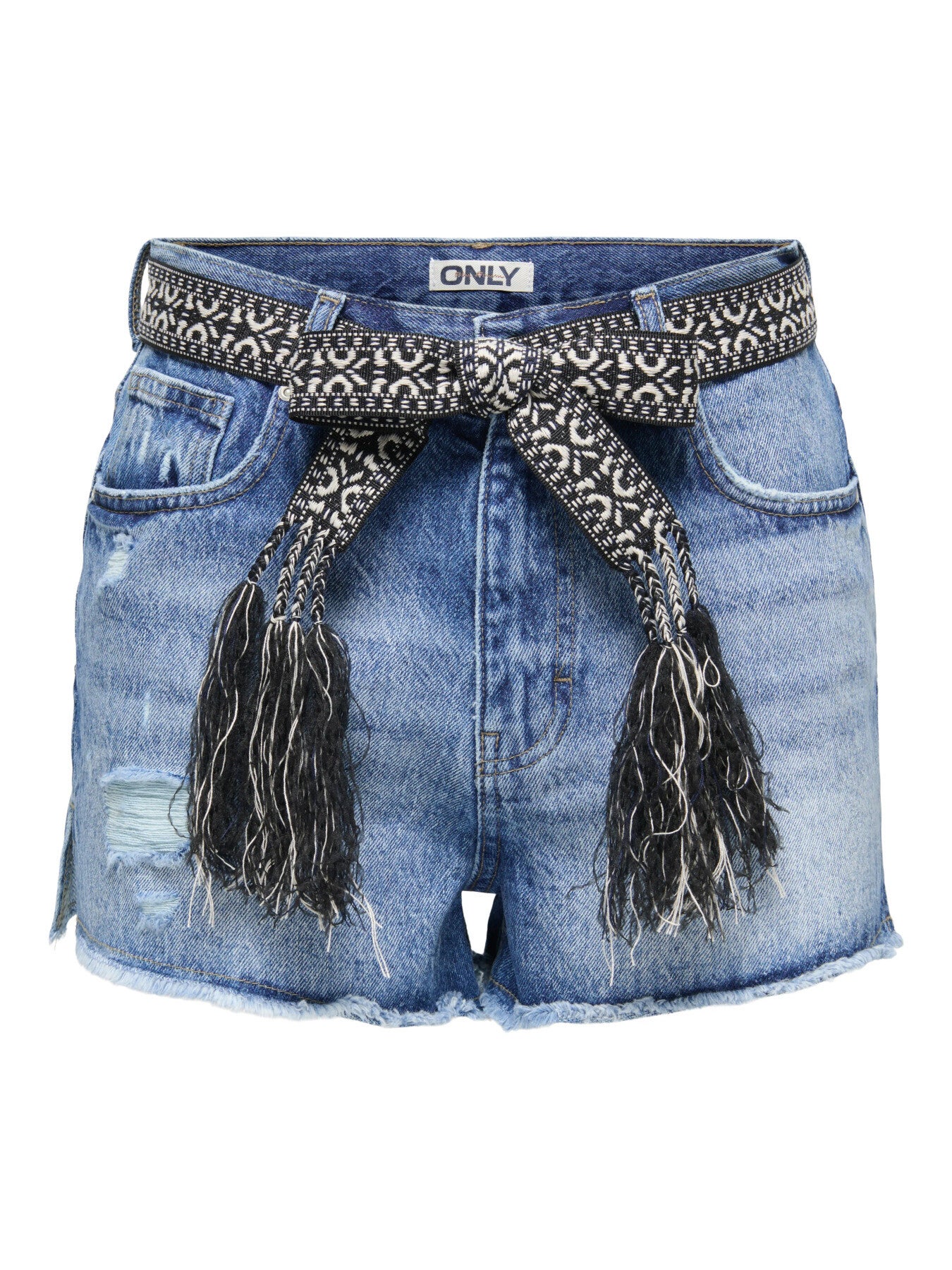 Only Robyn Ex St Vintage Hoge Taille Denim Shorts Blauw 15255539