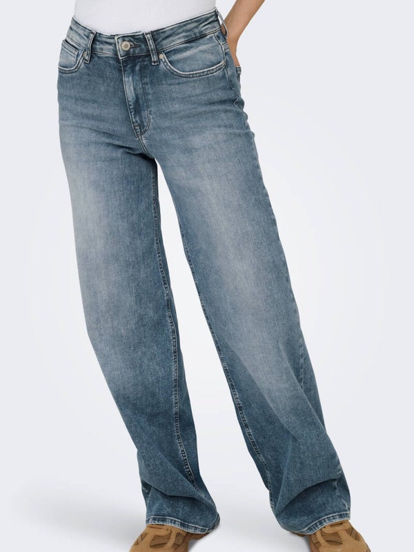 ONLY Onlmadison Blush High Waist Wide Jeans – REA570 N