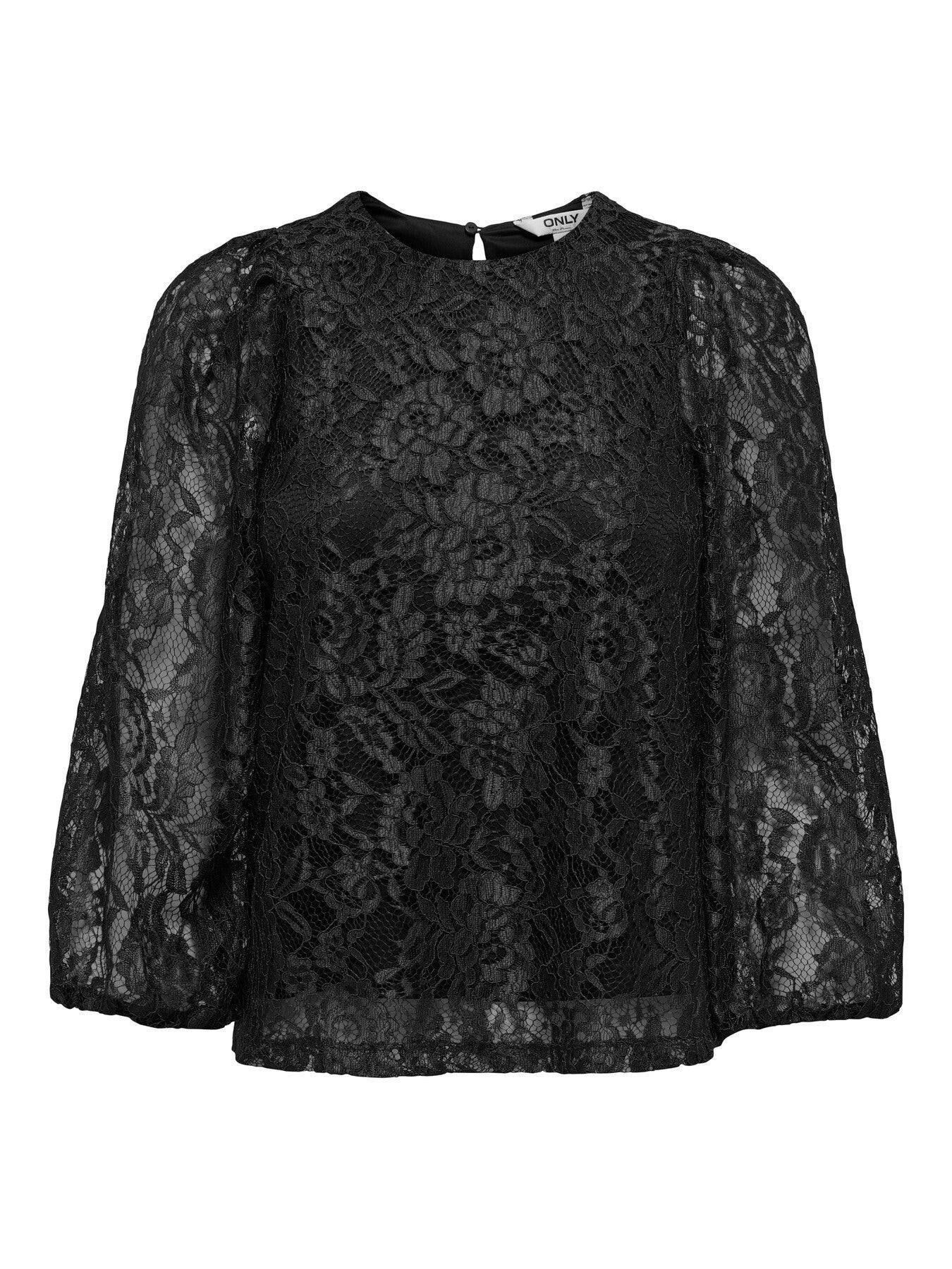Only Onlavella ls Ballon lace top Black 15360530