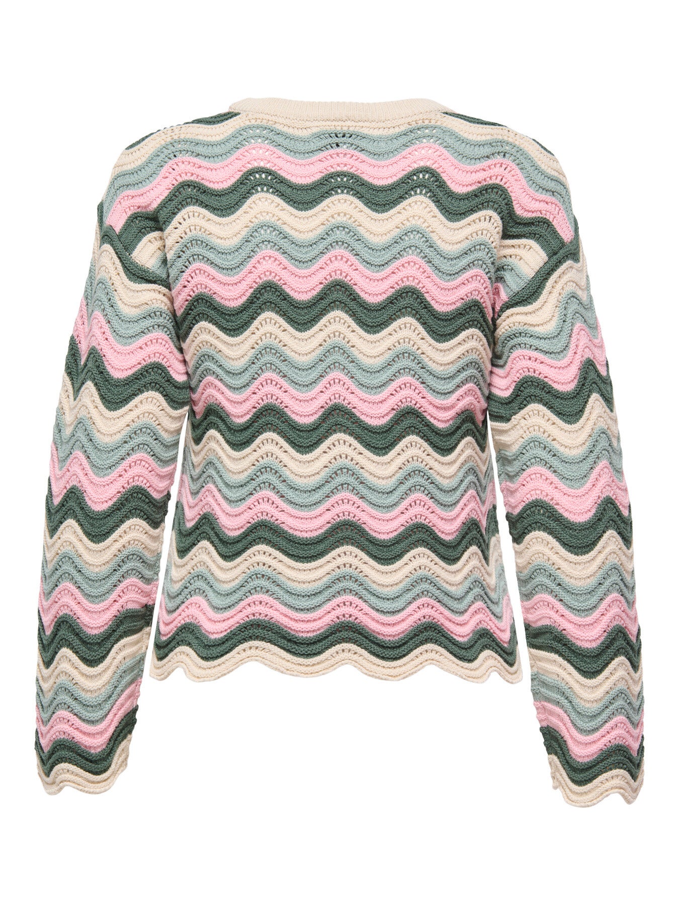 Only ONLASA LS WAVE STRUCTURE O-NECK CC KNT ROMANCE 15364118